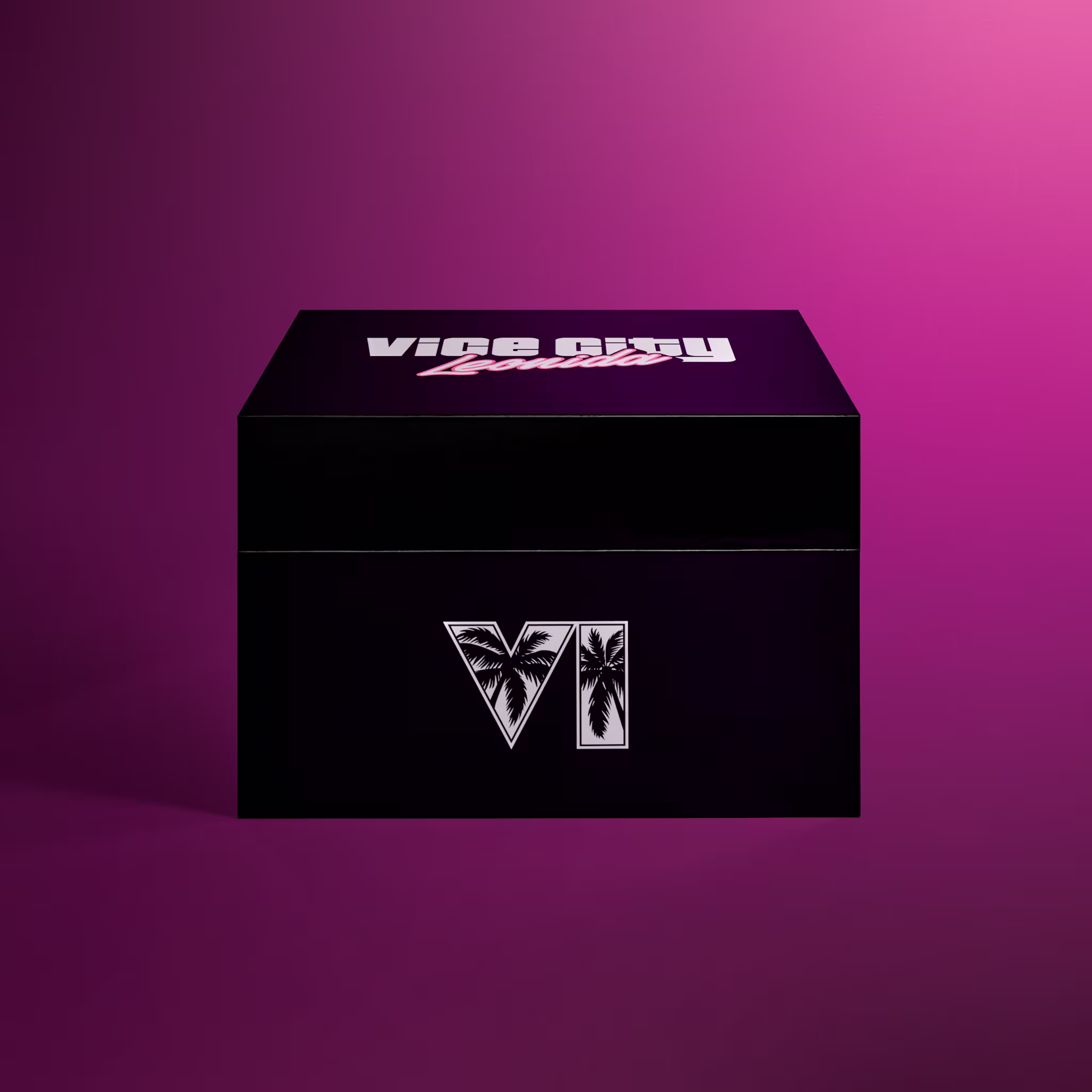 Black GTA 6 The Goodtime State – Vice City Collection collector's box with the GTA VI logo on the front